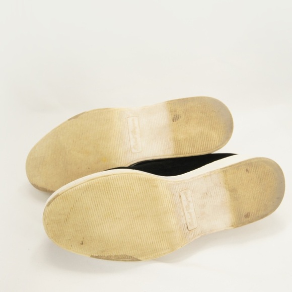 Robert Clergerie Black Velvet Wavy Pattern Platform Sneakers - Picture 4 of 4